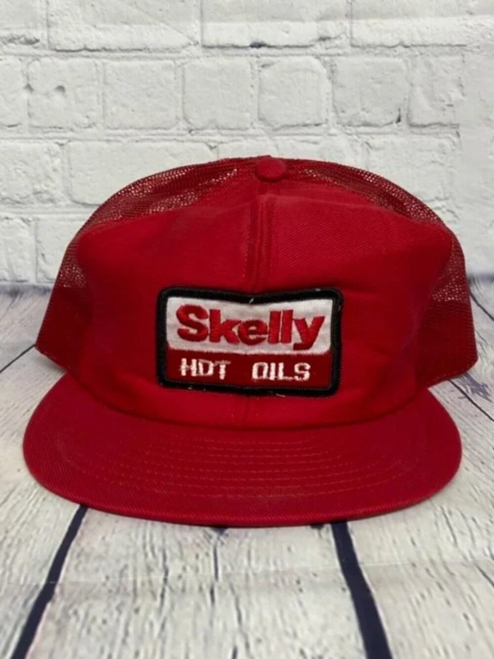 Trucker Hat Vintage Mesh Skelly HDT Tools Louisville Mfg. Co. Embroidered Patch